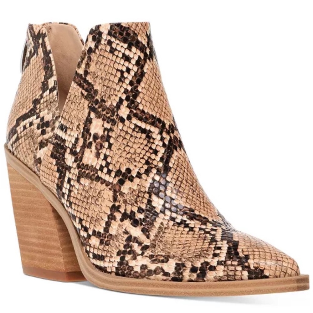 Steve Madden Alyse Snakeskin Ankle Boots